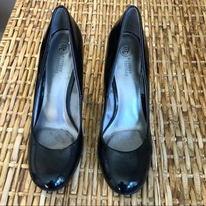 Mootsies Tootsies Black Patent Leather Heels Sz.10
